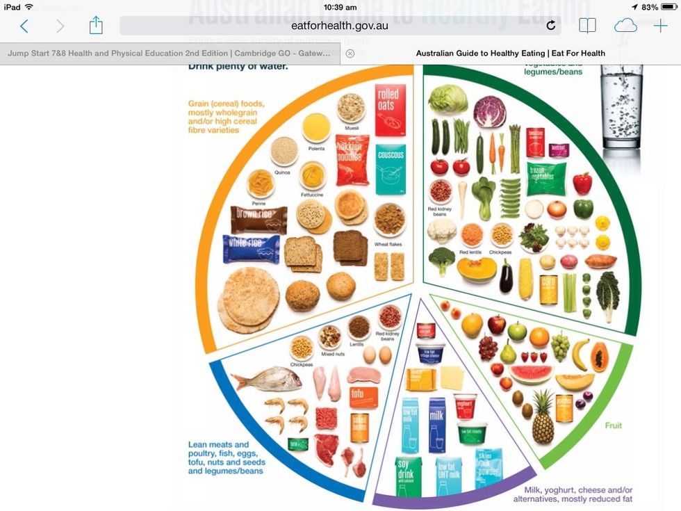 A good healthy diet includes A good source of Proteins, Vitamins and Minerals as well as having plenty of water, but we can also have some (but not a lot) of fatty foods, to balance the scales.