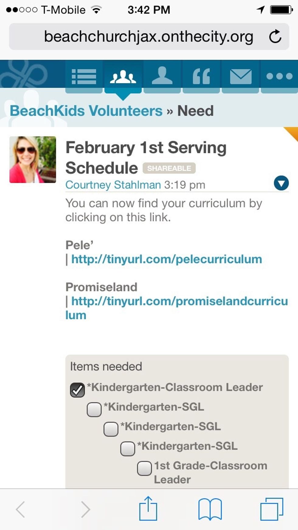 A GREY check mark will appear which saves upon tapping. If you hit the wrong position or grade/age. simply untap.