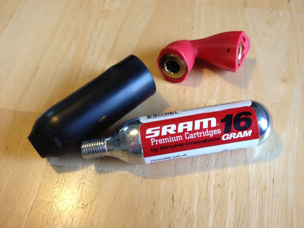 A hand pump is bulky. Pack a CO2 inflator instead. It's small and good enough to cover you in an emergency. You can always carry a lightweight pump or extra cartridges for long treks.