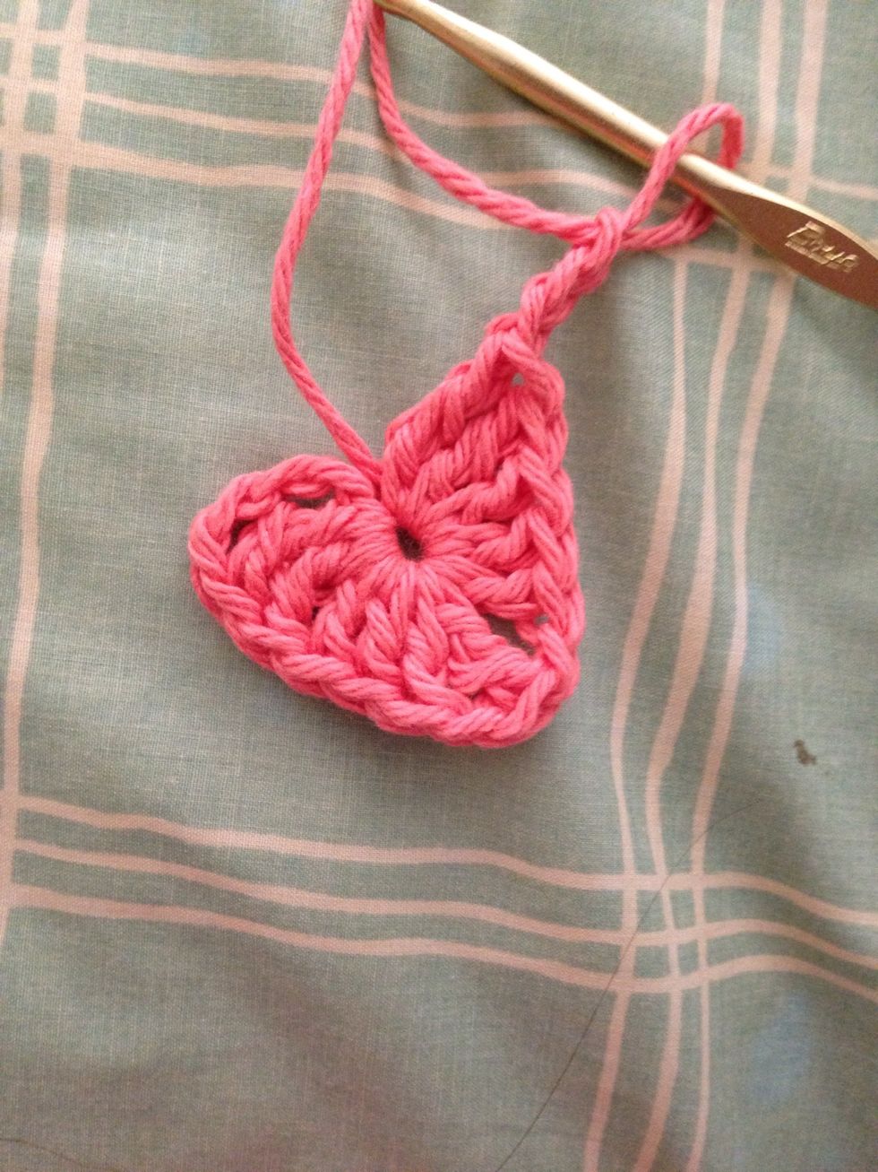 A heart! Pull string tight to get the right shape.