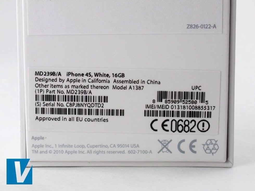 A label should be on the back. IMEI stands for International Mobile Equipment Identity, MEID stands for Mobile Equipment Identifier.