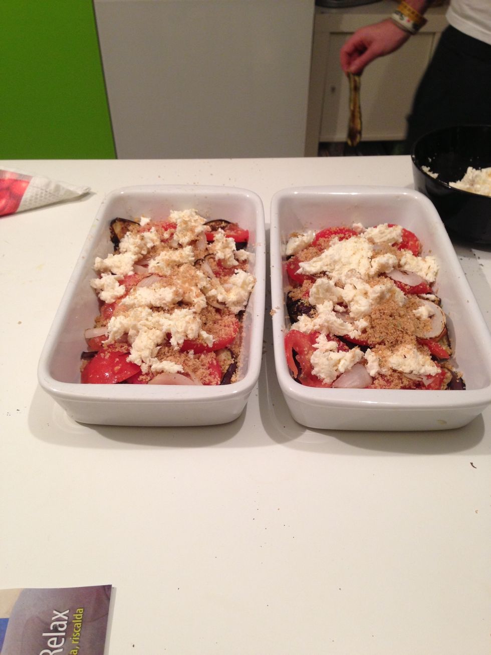 A Little bit of mozzarella.