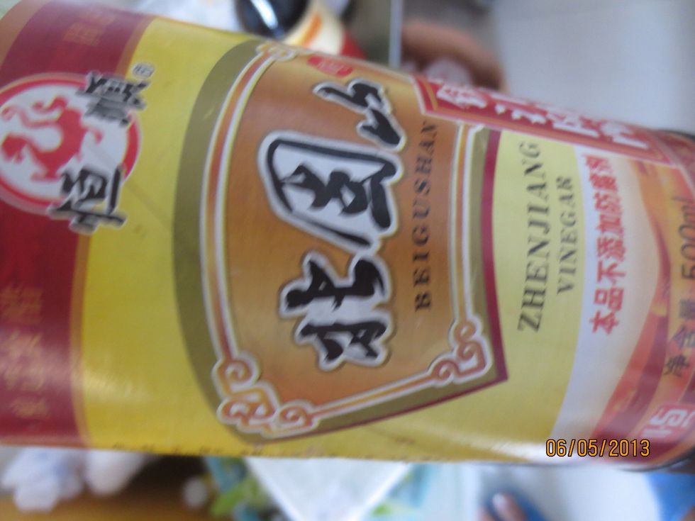 A little bit of vinegar, slightest amount is enough!