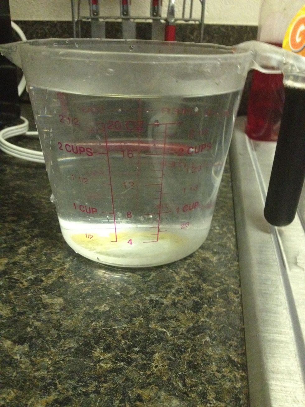 A little more than 2 1/2 cup