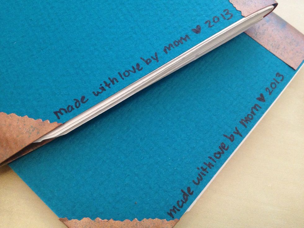 A little note from the manufacturer on the back cover :-)