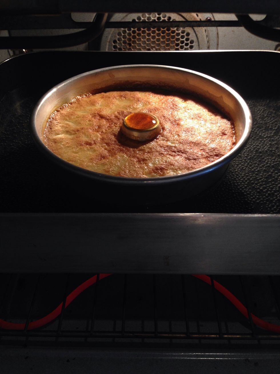 A little over an hour later it should look like this.