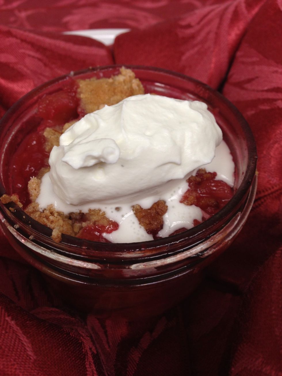 A little whipped cream and YUM!