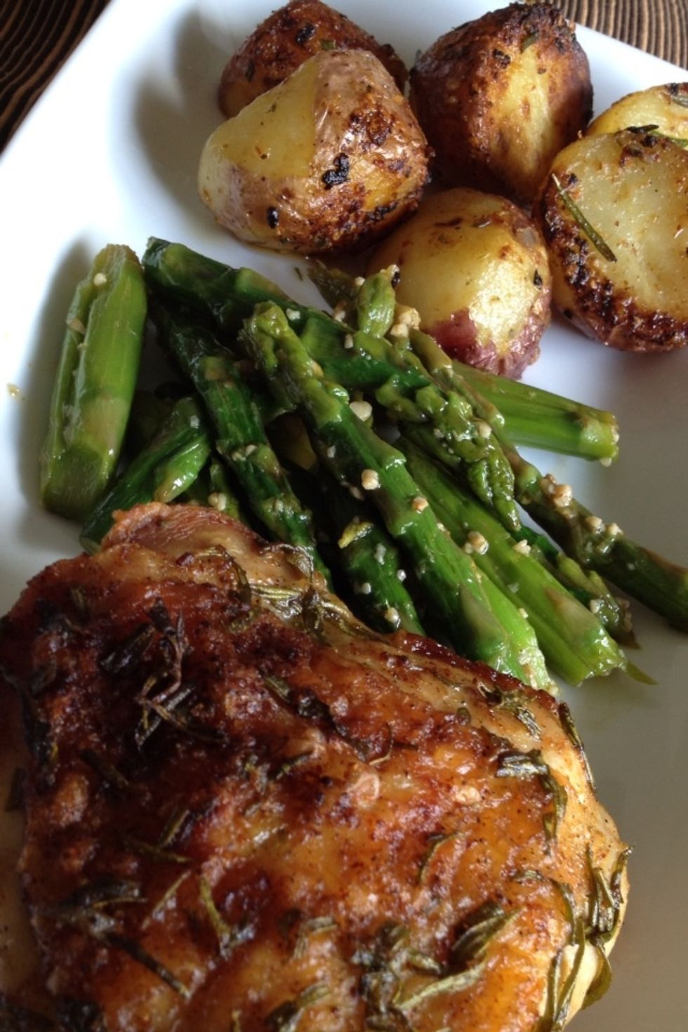 A month later, I took them out of freezer and made saut\u00e9ed asparagus with garlic and olive oil. They tasted just like fresh asparagus.