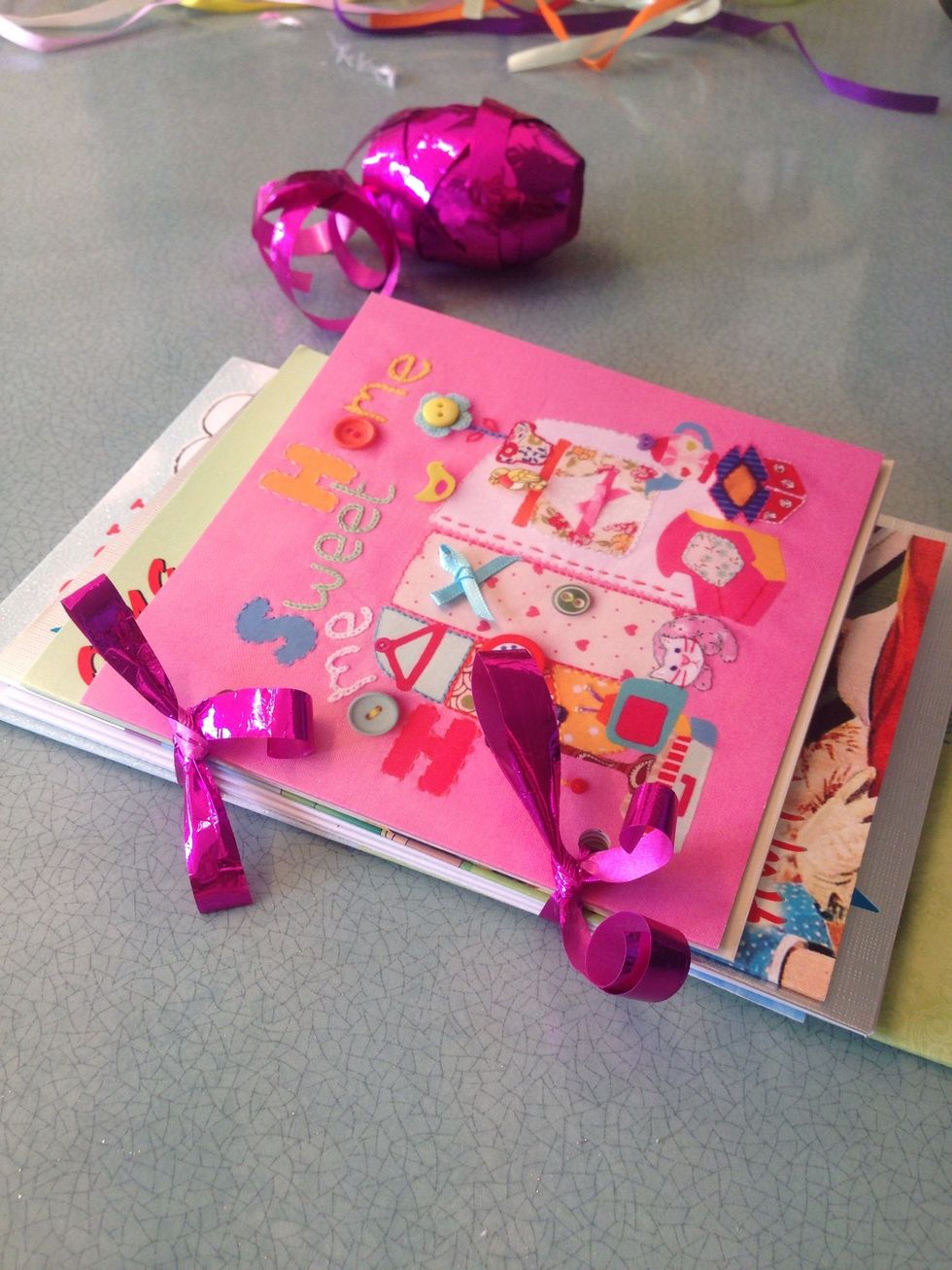 ...A 'new home' card binder I made earlier \ud83d\ude0a