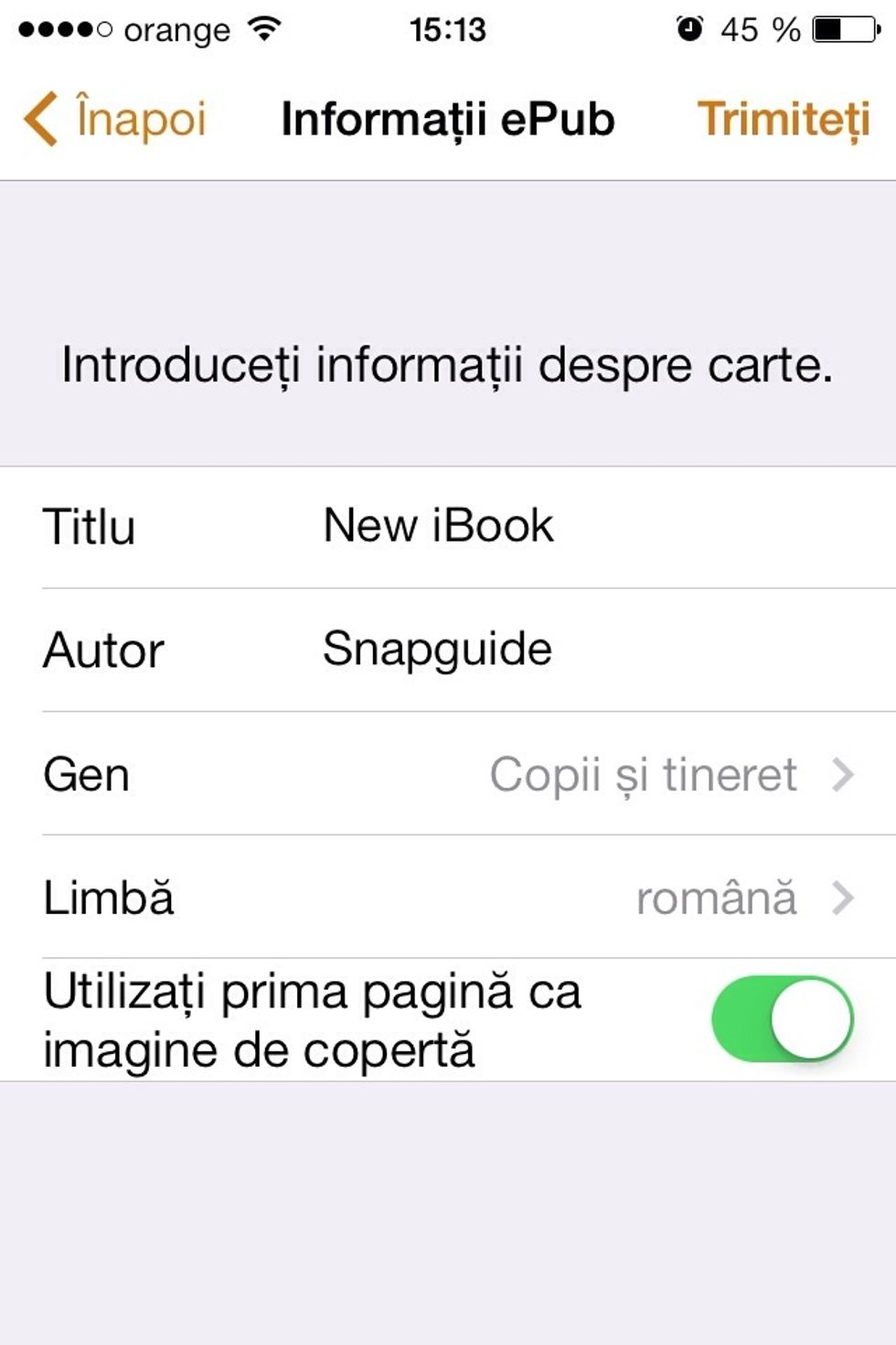 A new window will appear and now you must edit some tags like Title, Name of the author, type,language and of course you can use an artcover for your own book\u2757\ufe0f\u2757\ufe0f\u2757\ufe0f the cover must be on the first page