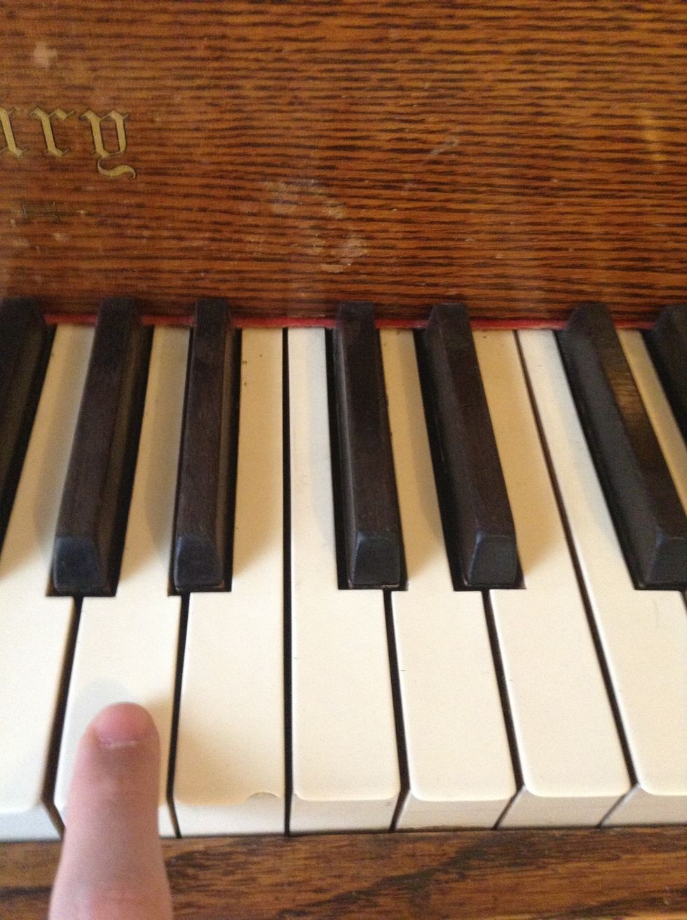 A, on the middle C octave.