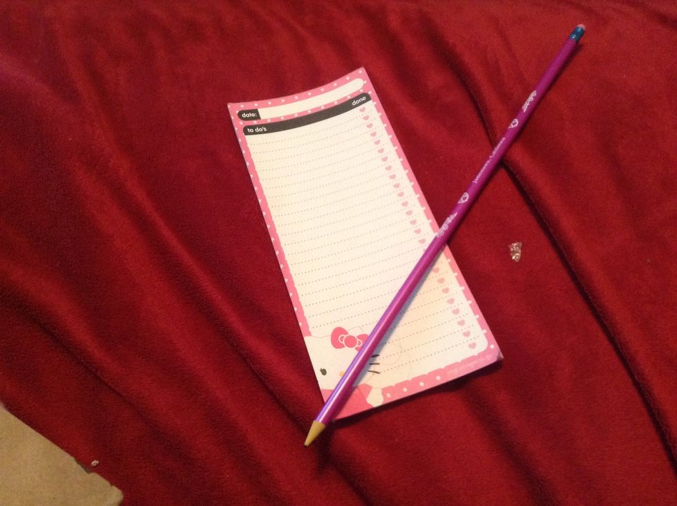 A pad and pencil, (to itemize donations as you go)