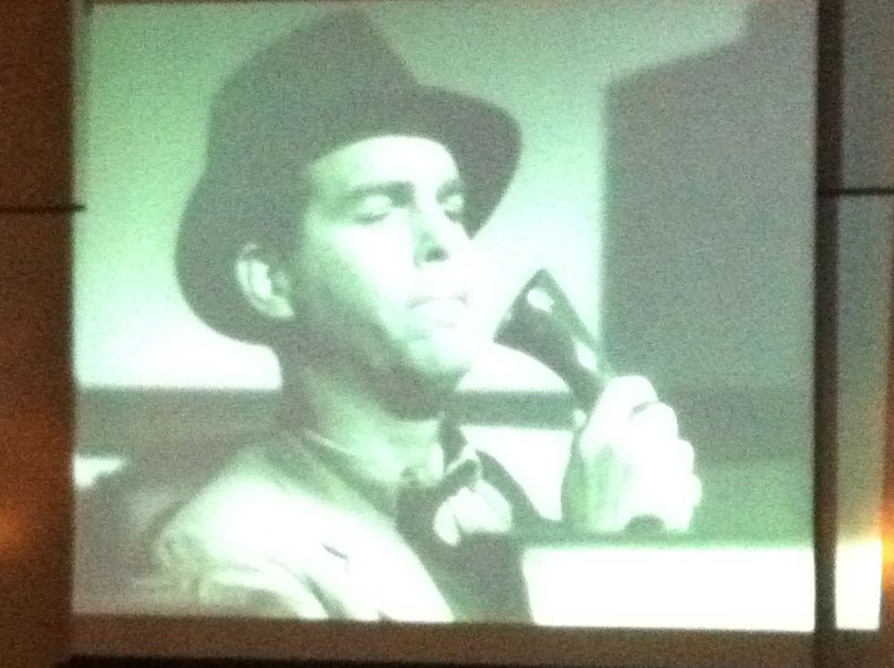 A paused scene.