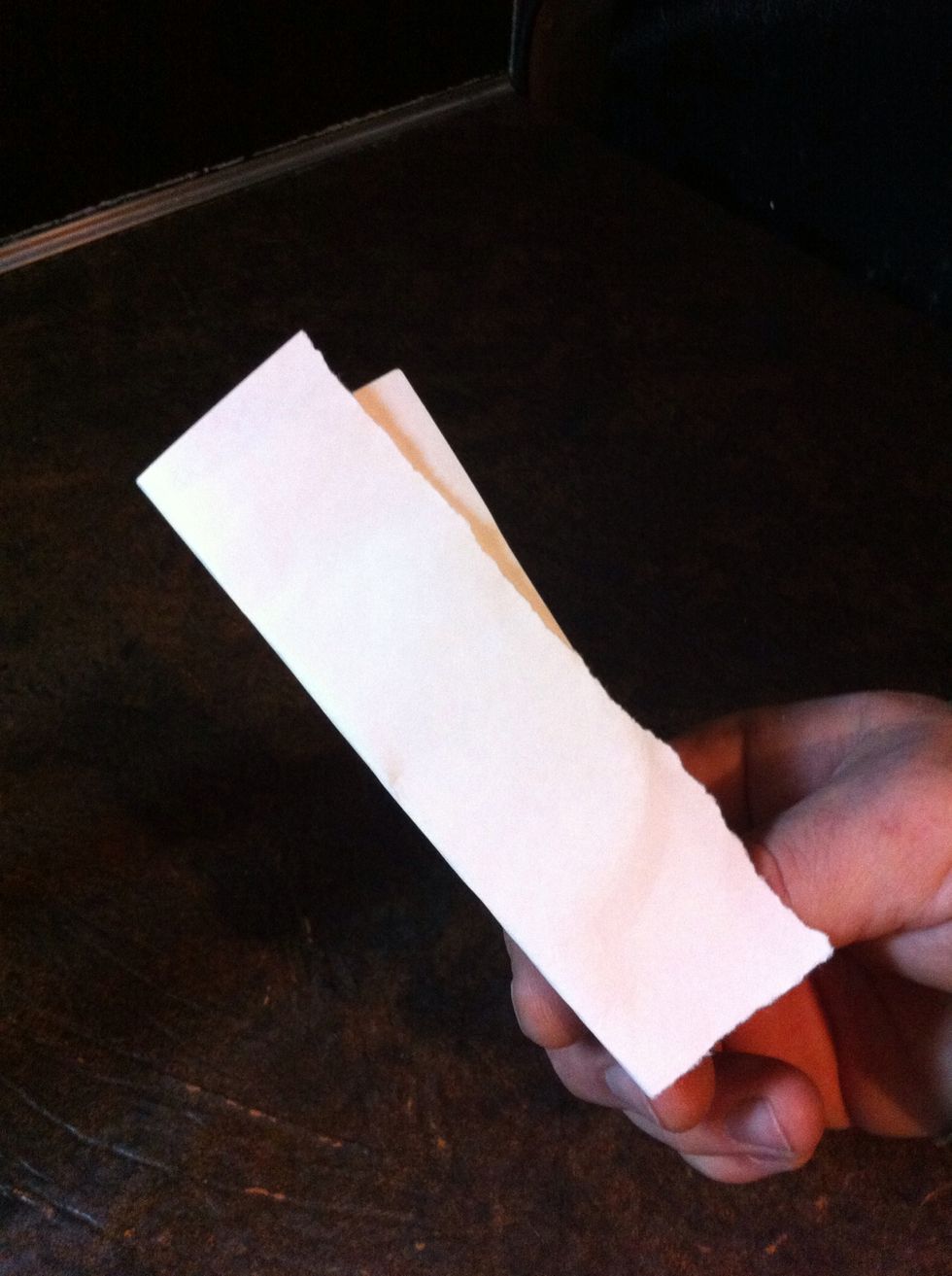 ...a piece of paper...