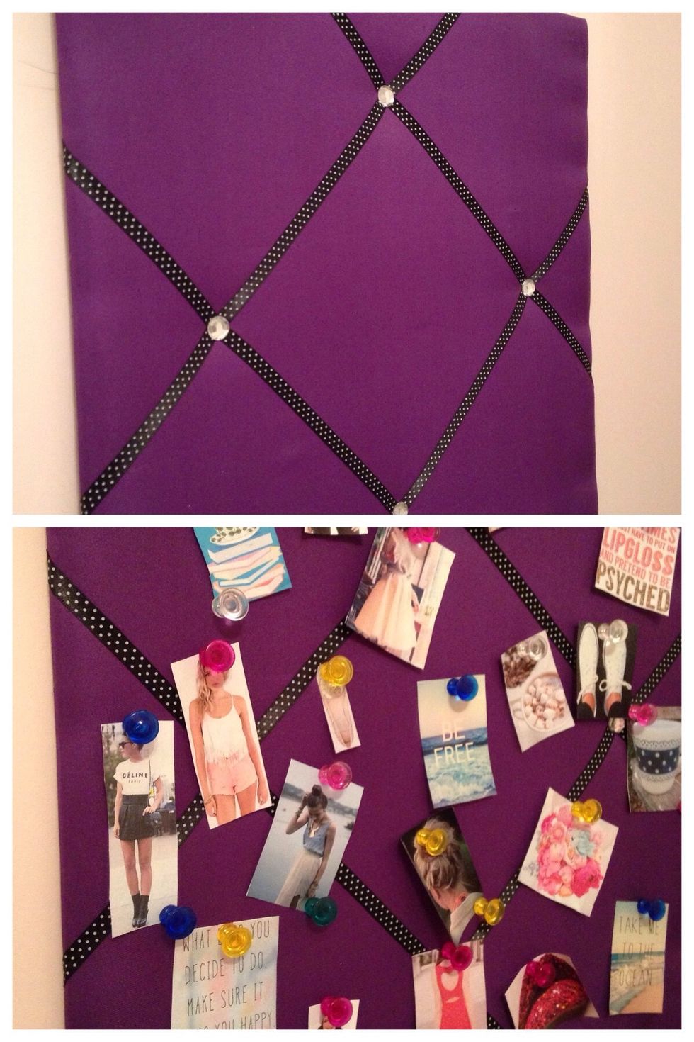 A quick tip: If you have previous pictures on your board, be sure to take them off before continuing.