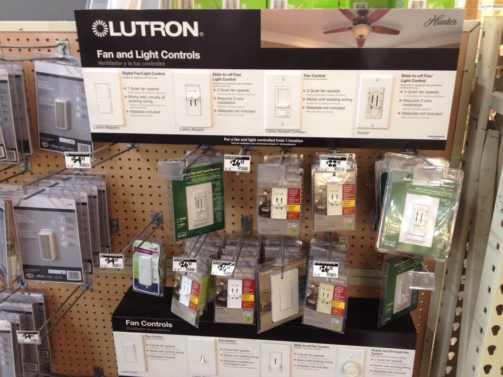 A quick trip to Home Depot and I picked up a replacement. It's important to note, this is not a dual dimmer switch, this is made for independent fan and light control