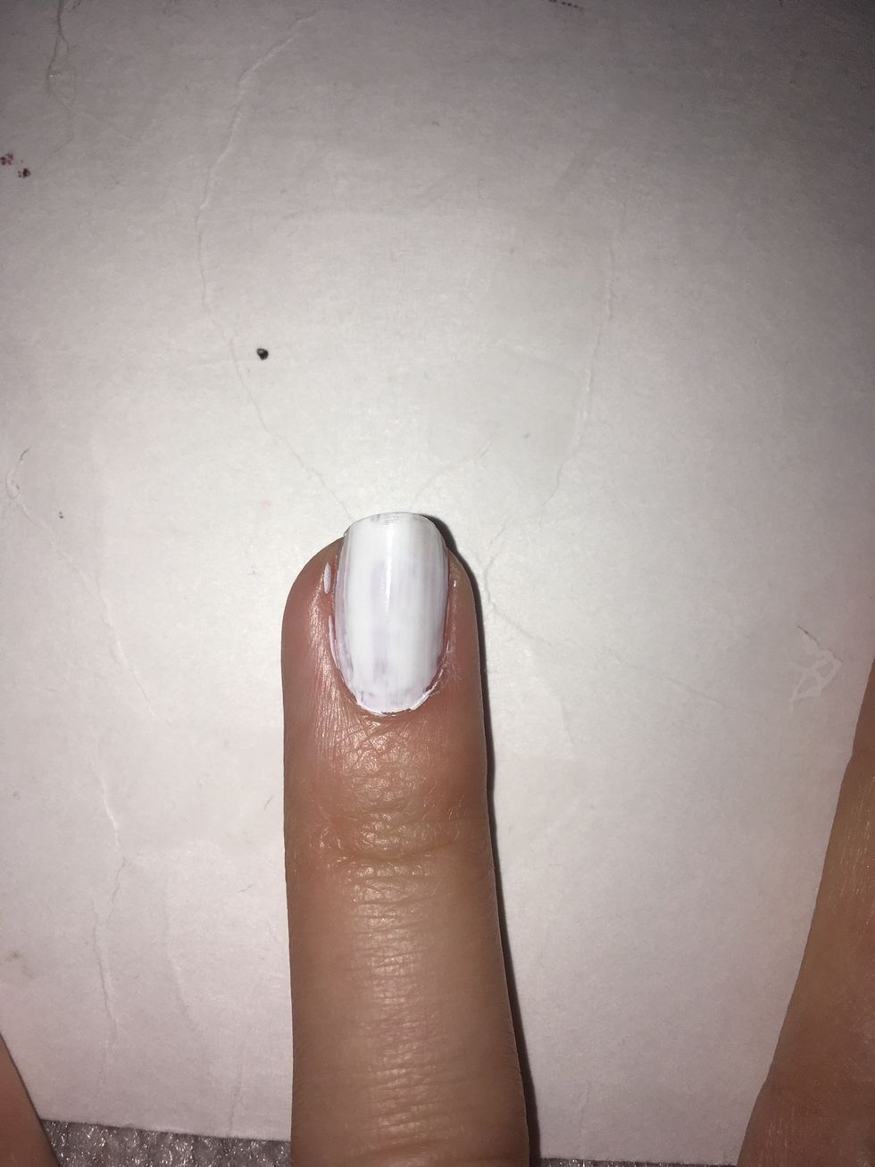 A quick white base coat