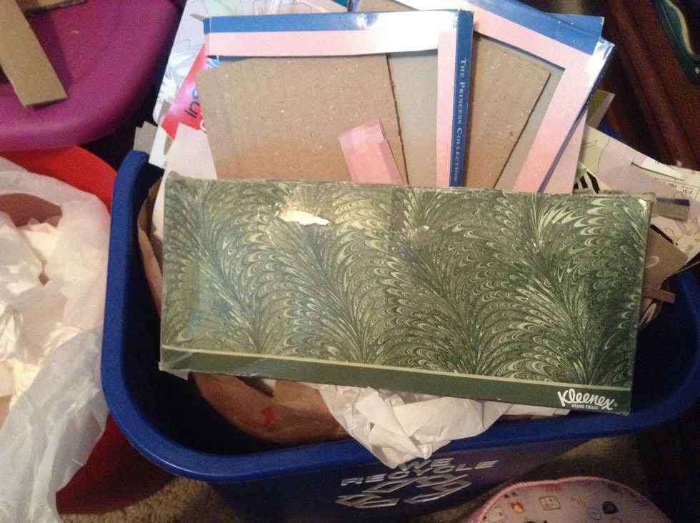 A recycle bin,