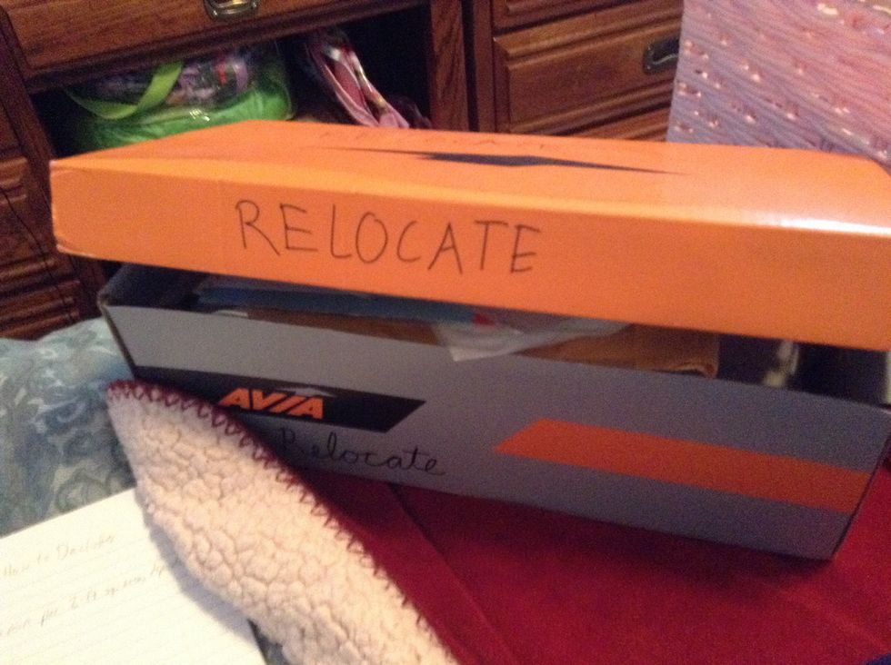 A relocate bin, (for things that go in other rooms)