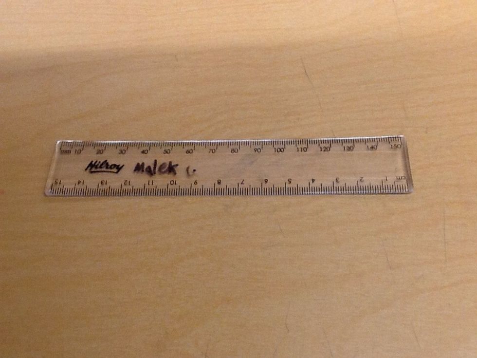 A ruler is flat stick that is either plastic, metal or wood. It is used to draw a straight line and to draw lines that measure a certain length.