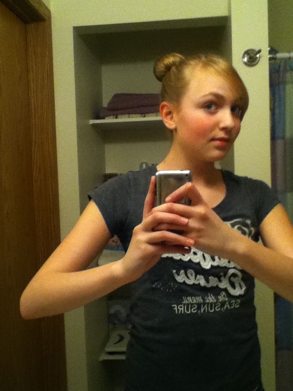 A side picture (This isn't the original bun I did for the tutorial, I couldn't do it slow taking pictures every step).