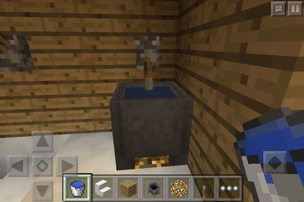 A sink can be made with a cauldron and lever