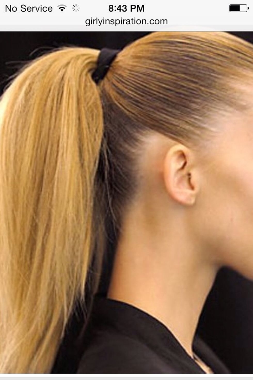 A slicked pony tail goes well with the nerd look.