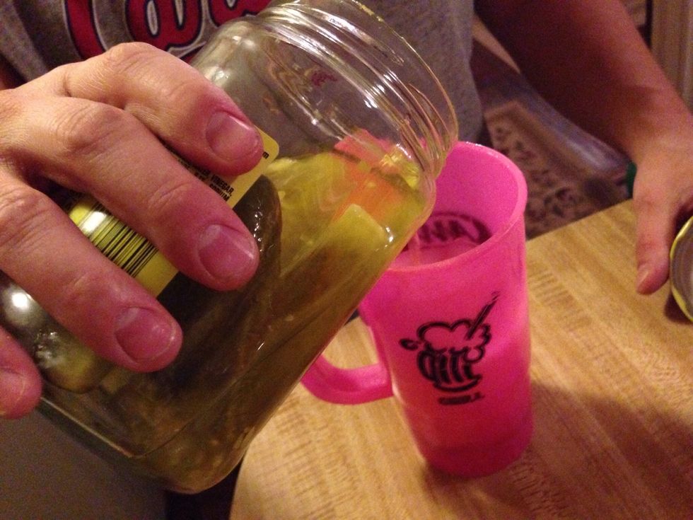 A splash of dill pickle juice...