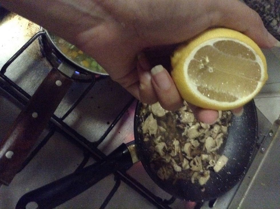 A teaspoon of lime juice