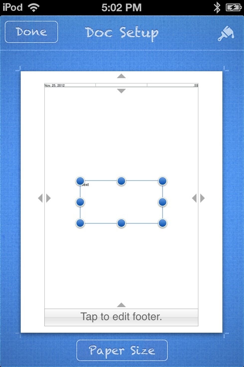 A text box will appear. Tap in the text box to edit the text.