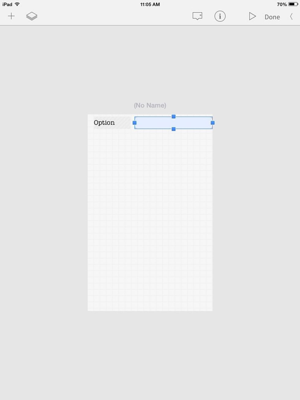A text field is a little window that lets you type text. Let's look at the info for a text field...