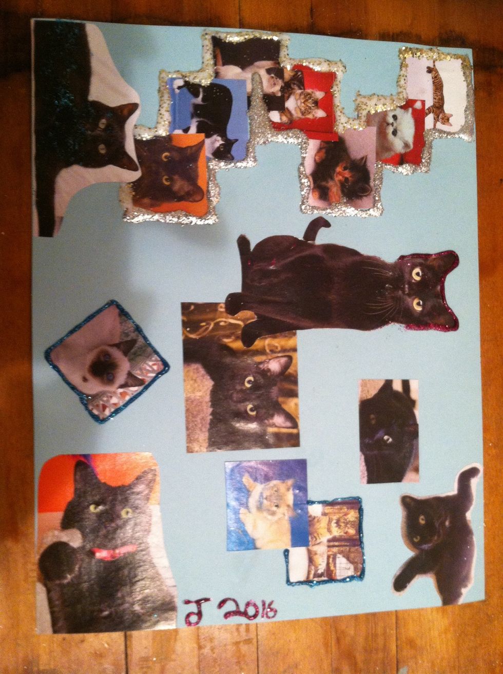 A thick coating of glitter and a little bit of drying time later, (just kidding, I have NO patience\ud83d\ude09) Voila!