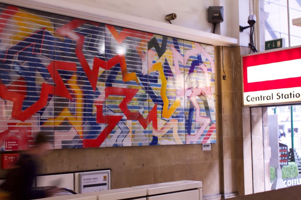 A two minute walk back to the Metro at Central Station