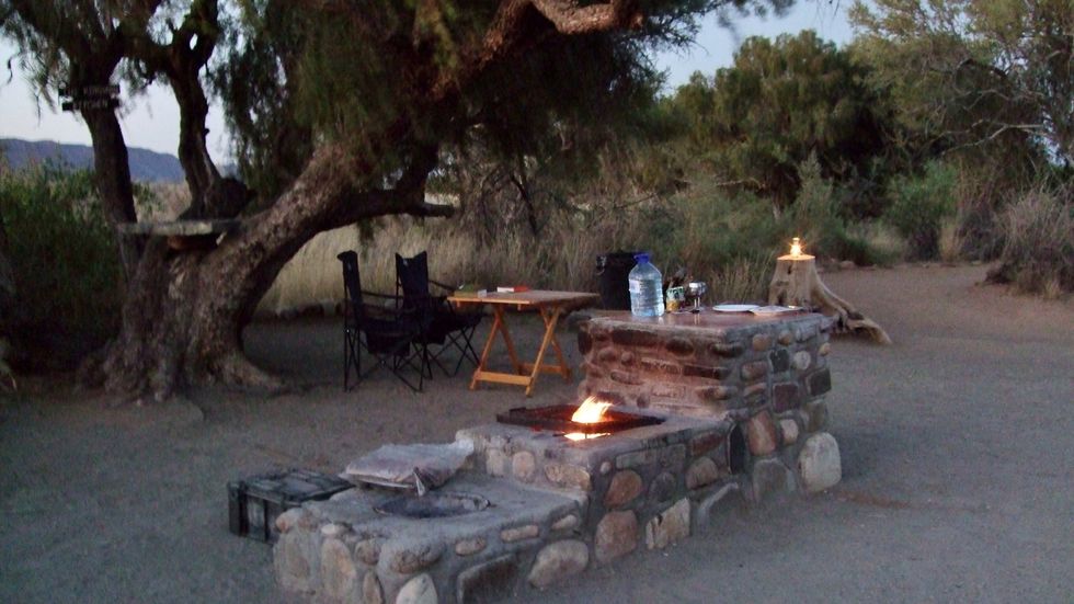 A typical evening scene.