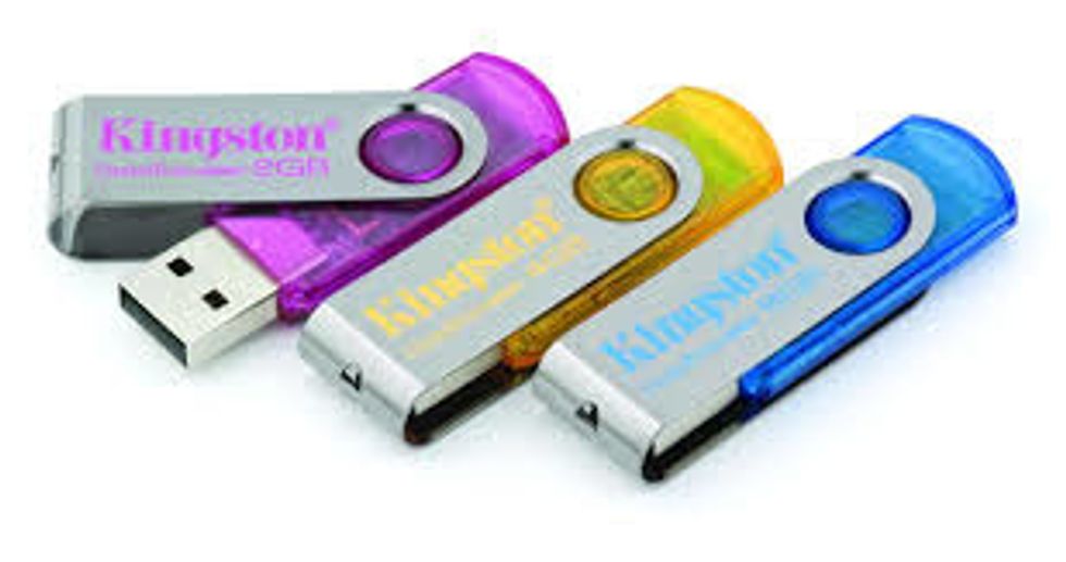 A USB flash drive (USB stands for Universal Serial Bus) is a popular way to store digital information. Flash drives are an easy way to share data (information).