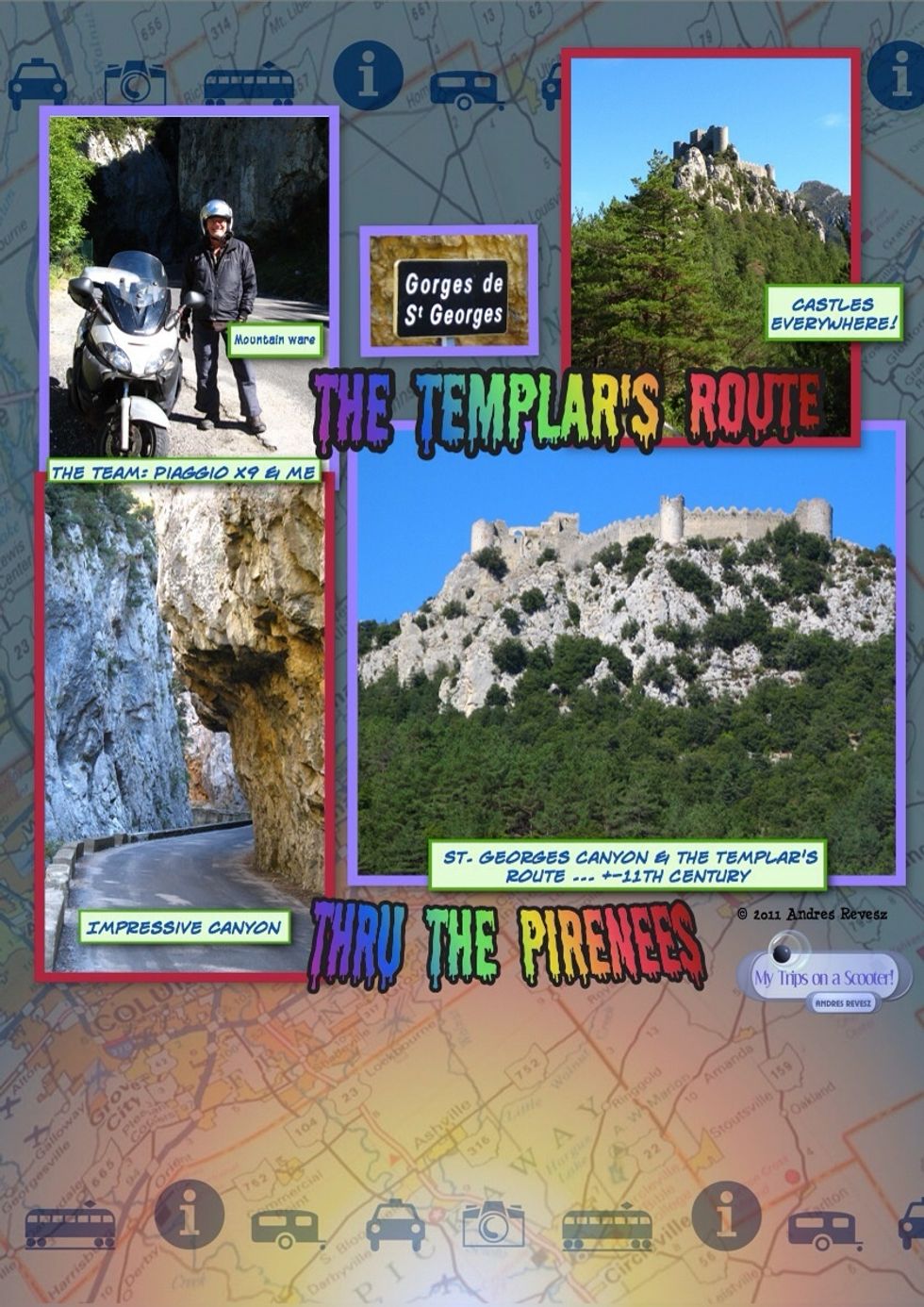 A very romantic and mystery laden route. As you pass on your scooter, the view is just gorgeous ! Very nice way to travel and discover, very informal and relaxed.