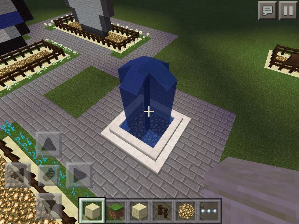 A water fountain! Designed by Mathew Owen