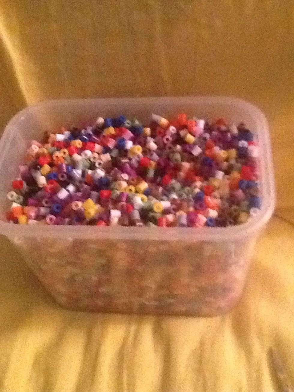 A whole bunch of perler beads :)
