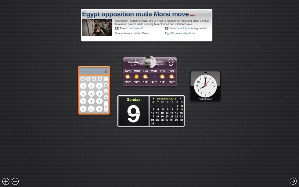 A widget of your webpage selection will be added to your dashboard. Now, whenever you want to see that part of the webpage, simply open dashboard to view the live information from within that widget.