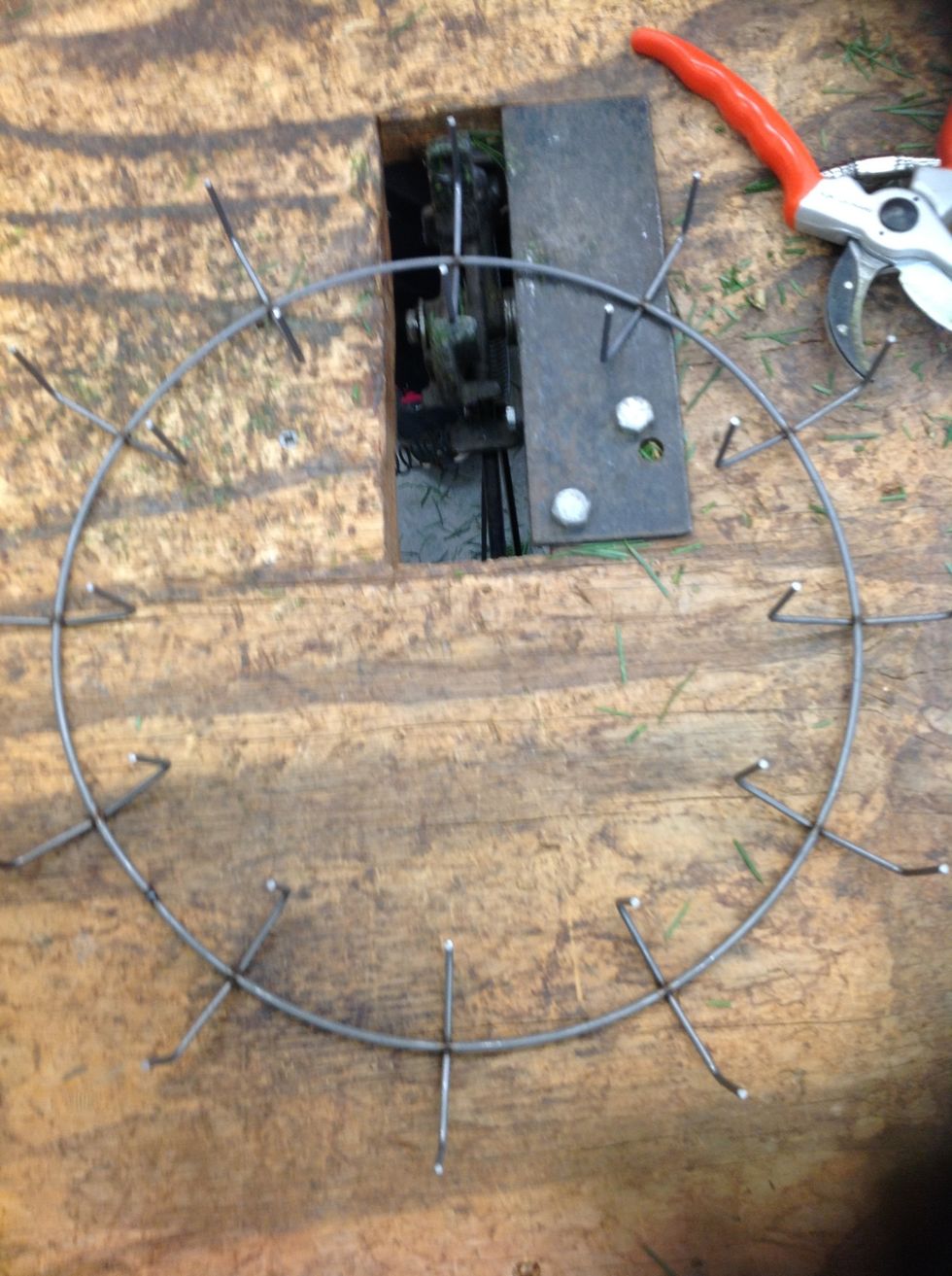 A wreath frame.