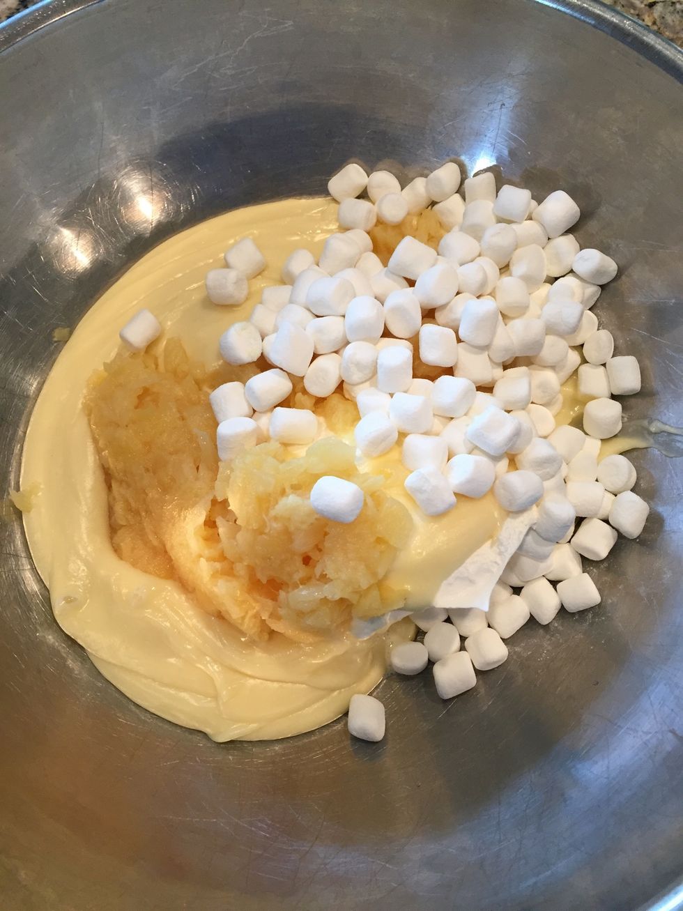 About 2 cups mini marshmallows