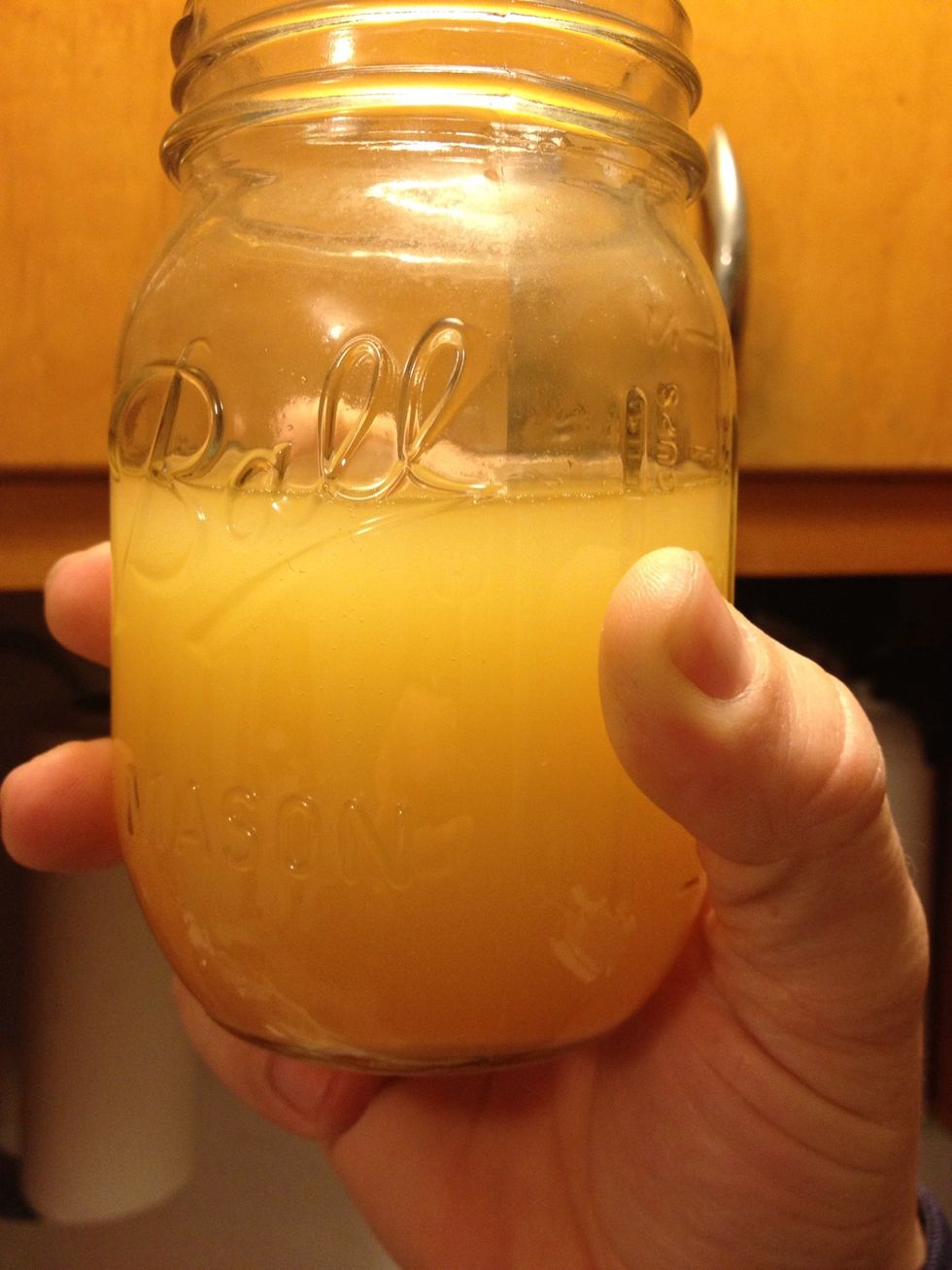 About 36 hours later about 60 hours since fermentation began. Definite alcohol smell present along with a pleasant cider smell. Yeast have settled a lot but are still at work.