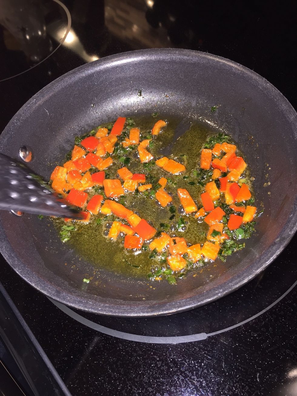 About 5 minutes until they are tender