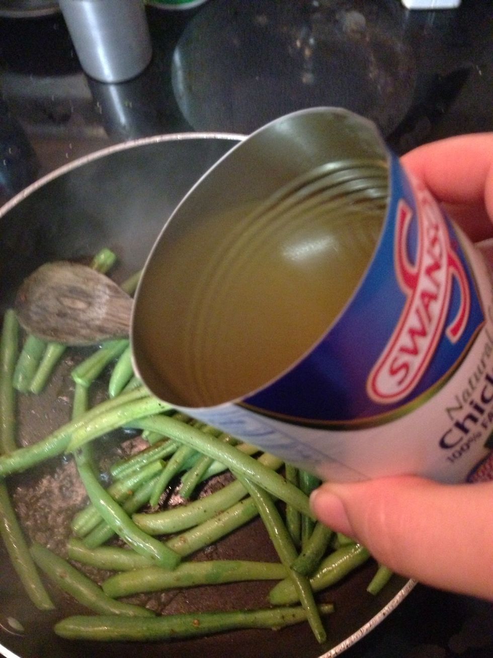 About a Tablespoon of chicken broth