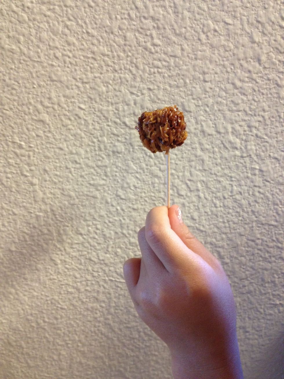 About the size of a melon ball