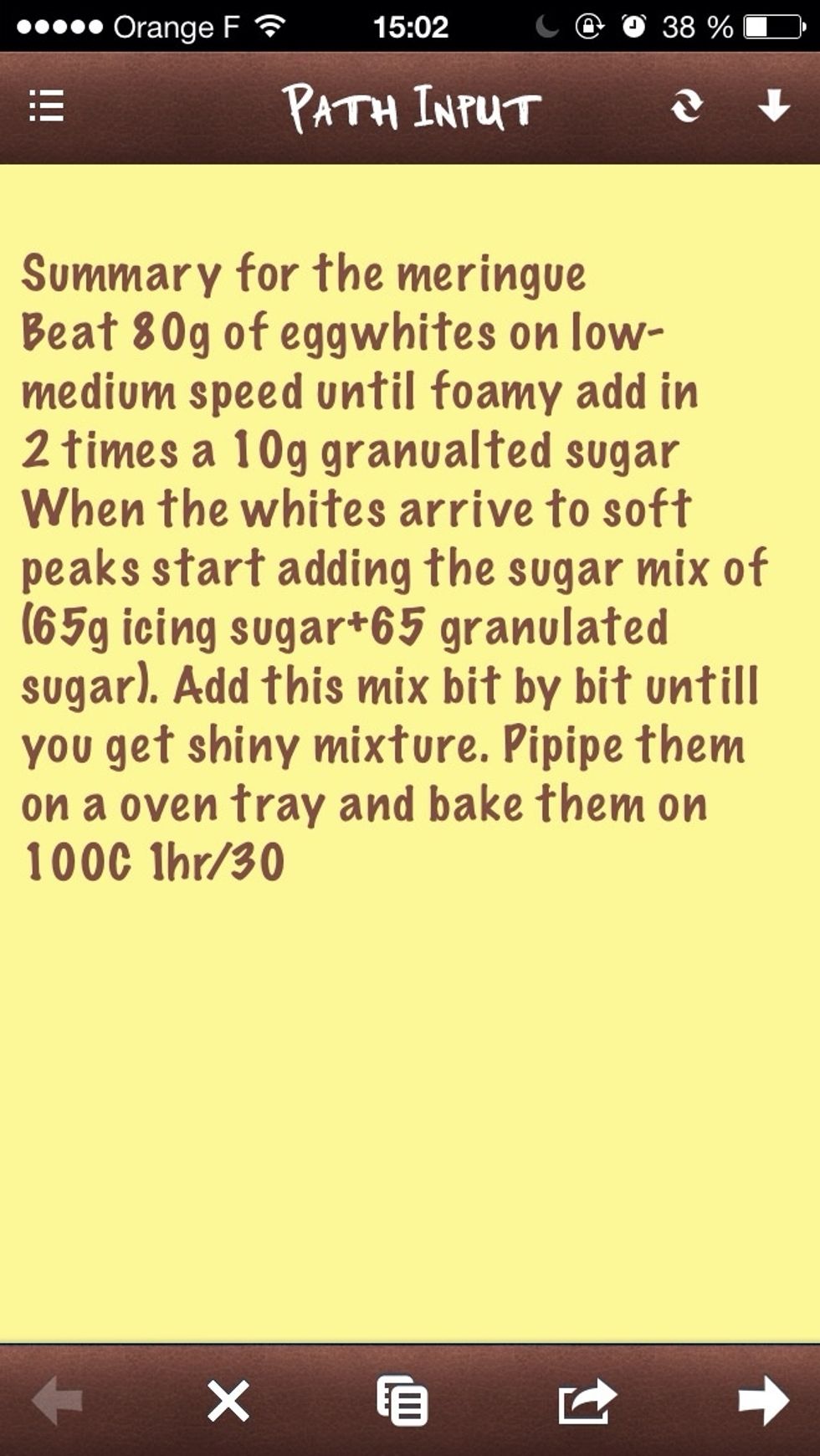 Above is a summary of my meringue recipe