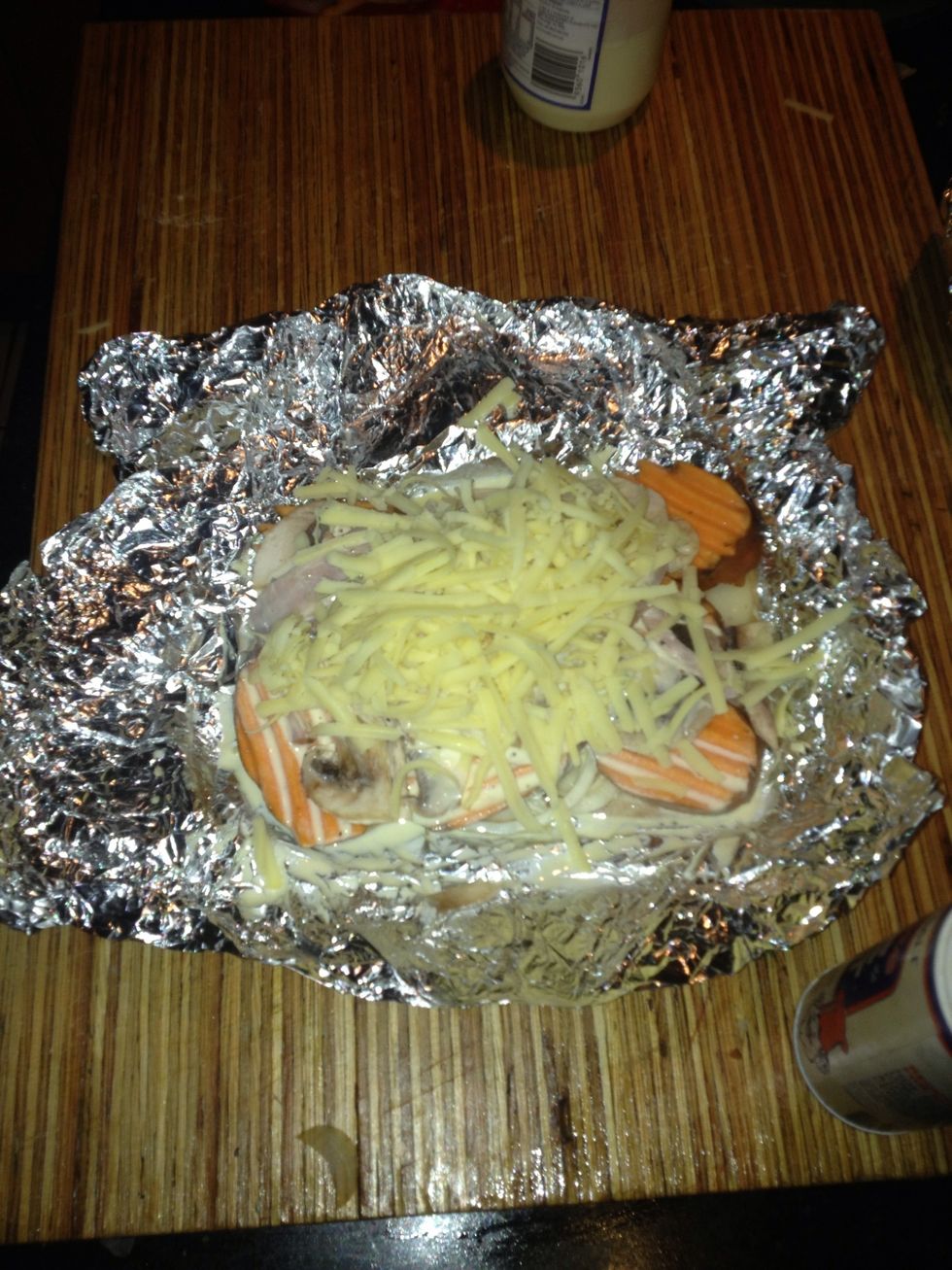 Ad grated cheese