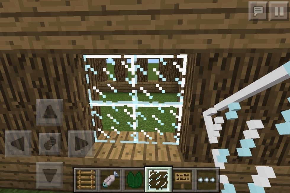 Ad window at the opposite side