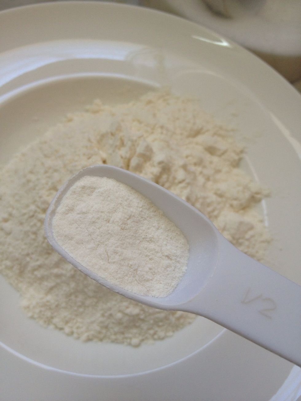 Add 1 1/2 cup flour and 1 small spoon biking poder