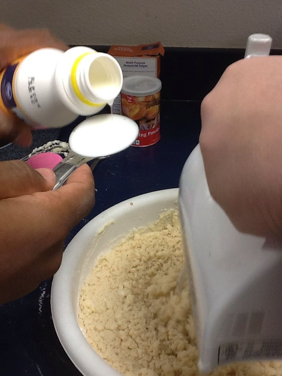 Add 1 1/2 tablespoon of buttermilk